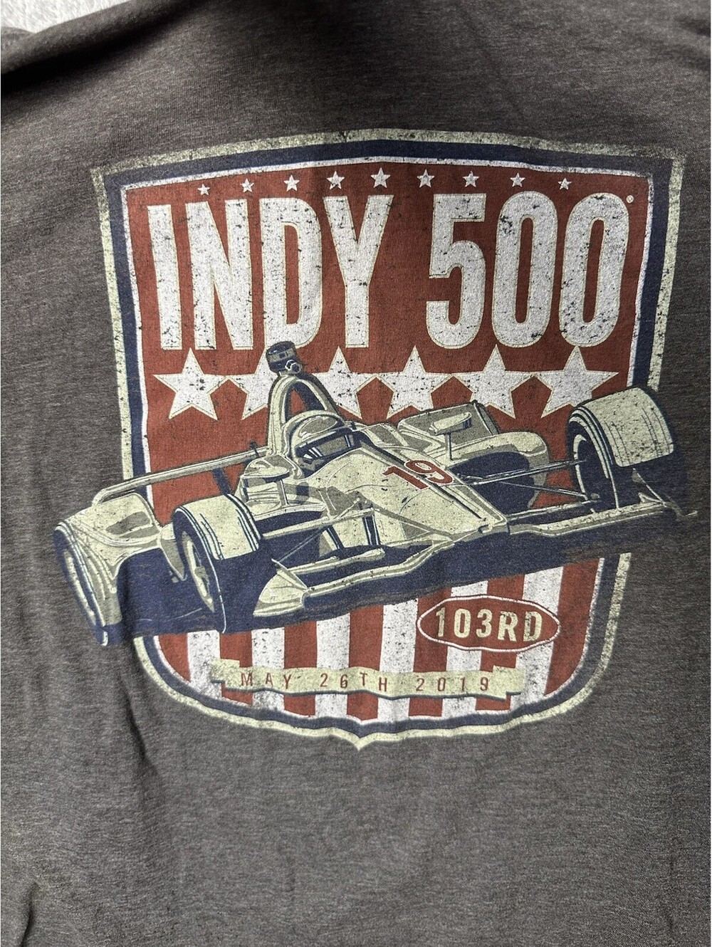 2019 Indy 500 103rd Running T Shirt XL IndyCar Racing Event Double Sided Tee